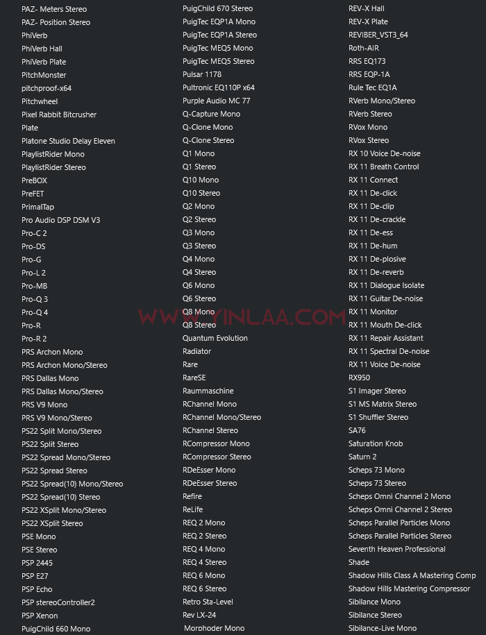 图片[7]-独家制作 最新调试混音64位VST3插件包 精选一键安装550个效果器合集v3.0 WiN 支持定制