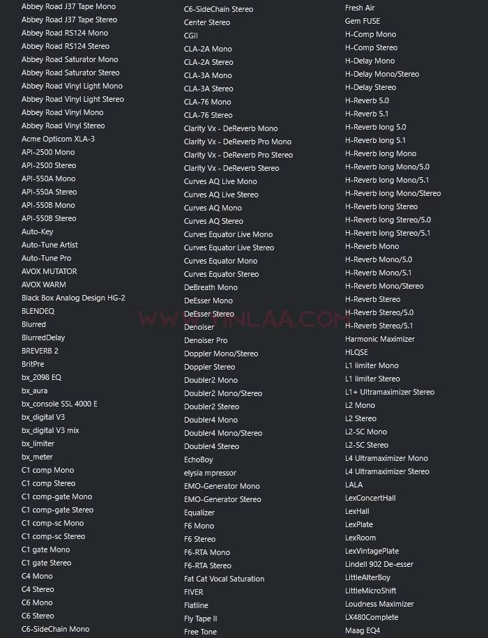 图片[3]-最新精选调试插件包 64位VST3调音常用 一键安装效果器合集4G WiN 支持定制-音浪网-音乐制作系统办公资源