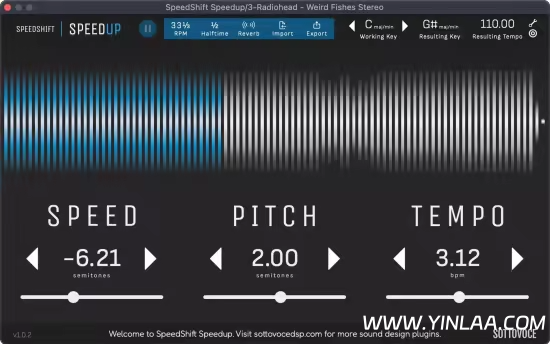 SottovoceDSP SpeedShift Speedup v2.0.1 WiN-音浪网-音乐制作系统办公资源