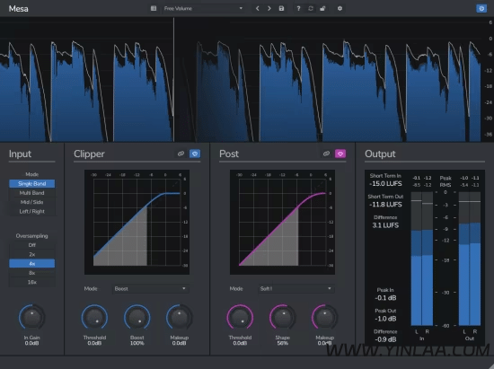 多模式削波器插件 Venomode Mesa 1.0.0 WiN-音浪网-音乐制作系统办公资源