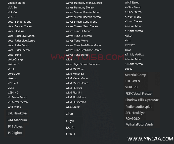 图片[9]-独家制作 最新调试混音64位VST3插件包 精选一键安装550个效果器合集v3.0 WiN 支持定制