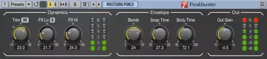 多频段瞬态增强插件 Voxengo Peakbuster v1.8.0 WiN-音浪网-音乐制作系统办公资源