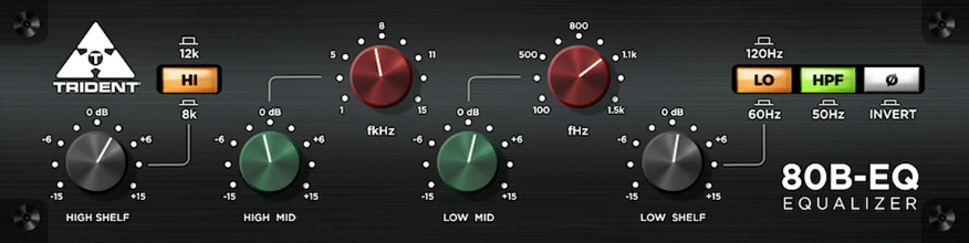 数字均衡器 Trident Audio Developments 80B EQ v2.0.0 Incl Patched and Keygen-R2R WiN-KY158-音频制作办公资源分享