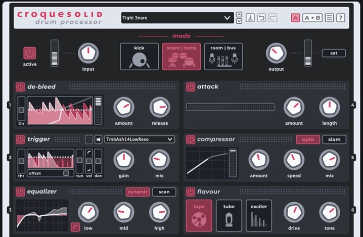 原声鼓混音工具 TOURAGE DSP Croquesolid v1.1.1