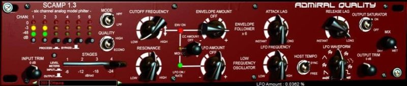 共振低通滤波插件 Admiral Quality SCAMP v1.3.2 Incl Patched and Keygen-R2R WiN-音浪网-音乐制作系统办公资源