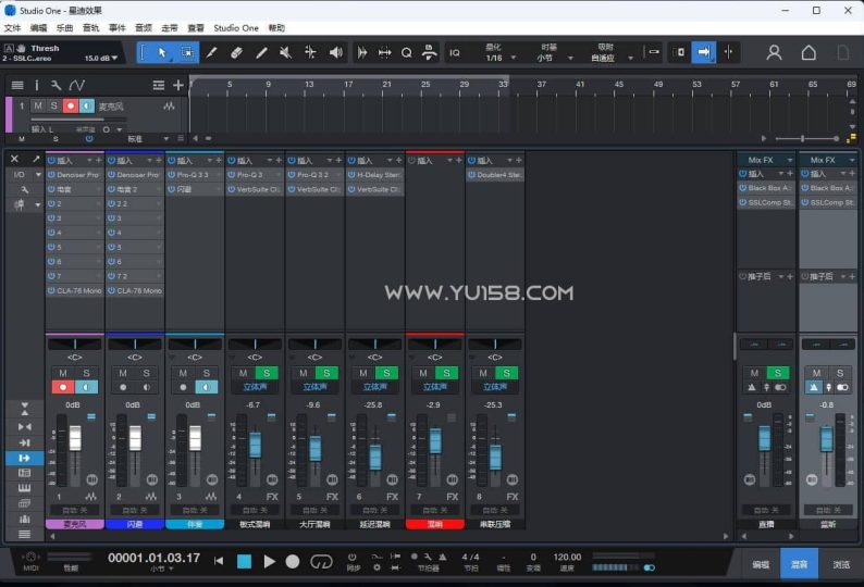 Studio one6/7/8精调效果包 某迪音频调试好直播预设模板-音浪网-音乐制作系统办公资源