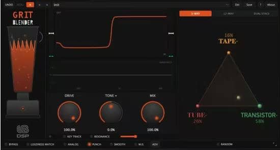 一键融合饱和插件 UB DSP Grit Blender v1.3.0 Patched Incl. Keygen-MOCHA  WiN-音浪网-音乐制作系统办公资源