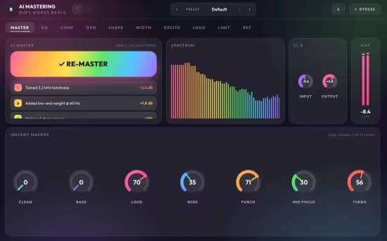 Busy Works Beats AI Mastering 8 v8.0.0 MacOS-音浪网-音乐制作系统办公资源