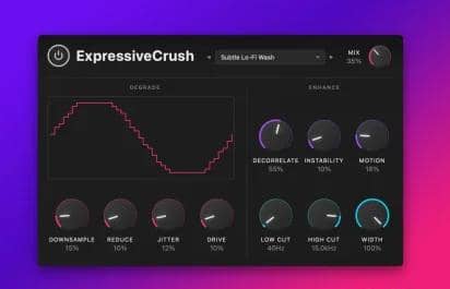 Expressive DSP ExpressiveCrush v1.1.0 Patched+License Manager U2B MacOS-音浪网-音乐制作系统办公资源