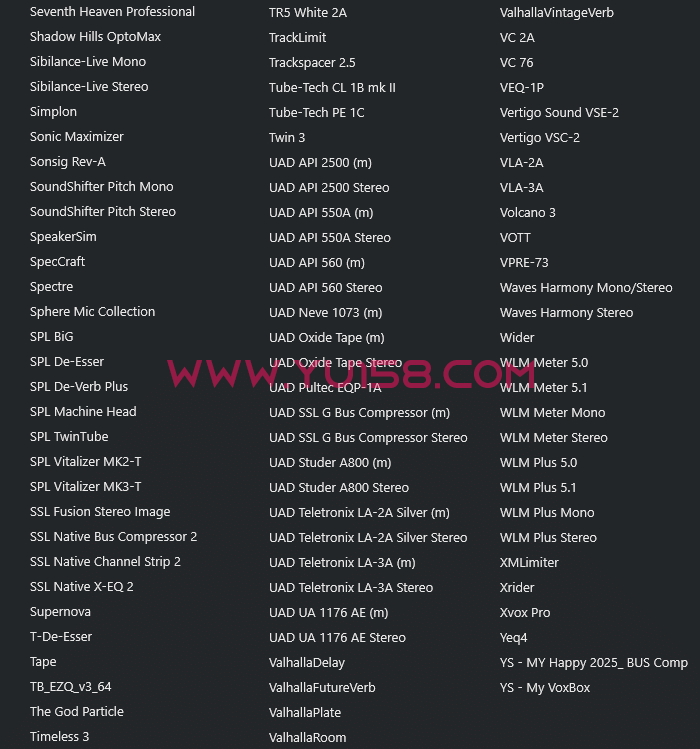 图片[4]-最新调音师常用64位VST3精选调试插件包4G 一键安装效果器合集 v2.0 WiN 支持定制-音浪网-音乐制作系统办公资源