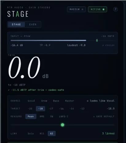 RTM Audio Stage v2.0.8 U2B MacOS-音浪网-音乐制作系统办公资源
