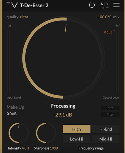 消齿音插件 Techivation T-DeEsser Pro 1.1.8 WiN-音浪网-音乐制作系统办公资源